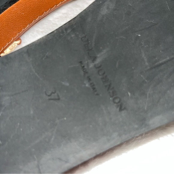 ULLA JOHNSON Polonio sandal tan brown 7 espadrille Fawn boho woven flat strap - Picture 10 of 10